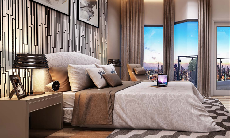 Azizi Plaza - Elegant Bedroom Azizi Plaza | Furnished and Serviced Apartments in Al Furjan