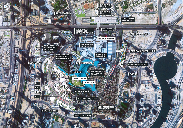 Downtown Dubai Developments Properties for sale in Downtown Dubai | List of Off Plan projects in Downtown Dubai