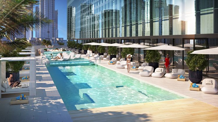 The Opus Residence - Swimming Pool The Opus Residence | Luxury Apartments in Business Bay