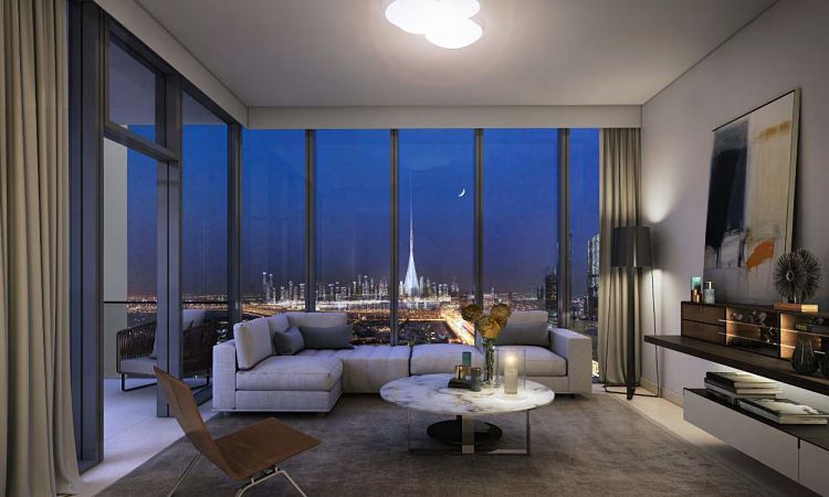 Downtown Views II - Exquisite Living Room Downtown Views II | Luxury Apartments with Post Handover Payment Plan