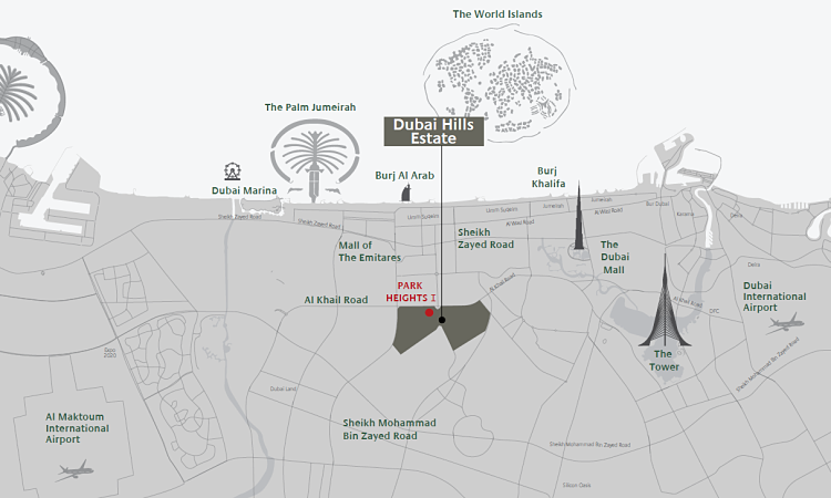Park Heights I Apartments - Location Map
