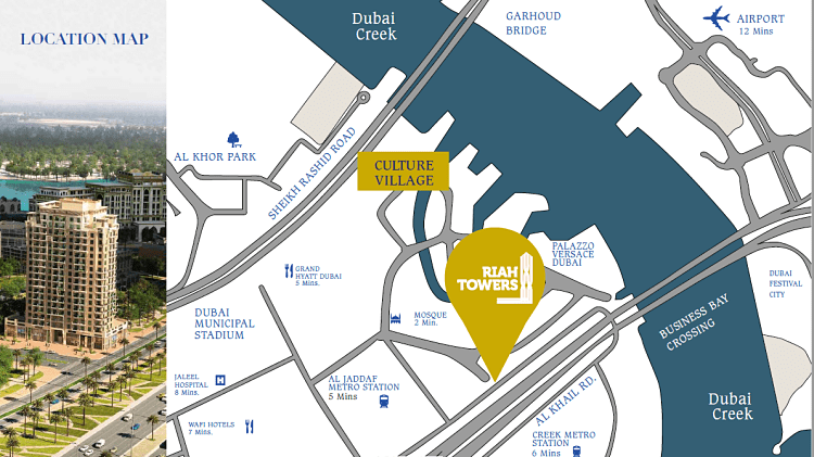 Riah Towers in Dubai Culture Village | Radiant Star Properties
