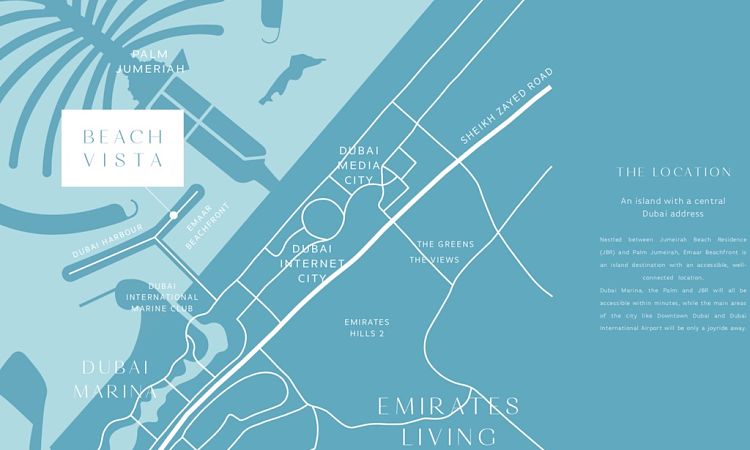 Beach Vista Tower 1 in Dubai Harbour| Emaar Properties