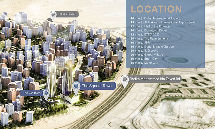 The Square Furnished Apartments in Jumeirah Village Circle