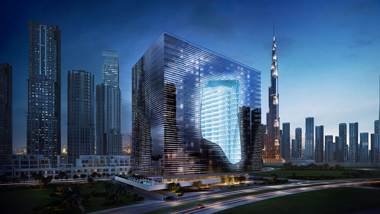 The Opus Residence - Exterior Night