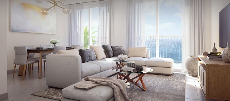 Azure Beach Residences - Lavish Interior Design Azure Beach Residences in Maryam Island is a water-front development comprising of studio,1BR, 2BR& 3BR apartments by Eagle Hills Developers.