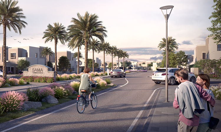 SAMA Townhouses in Town Square Dubai | NSHAMA Developers