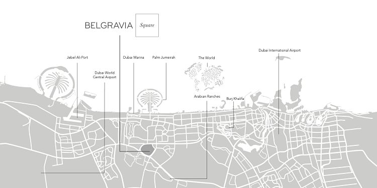 Belgravia Square is a residential development in Jumeirah Village Circle by Ellington Properties offering Studio, 1BR, 2BR apartments with superior amenities.