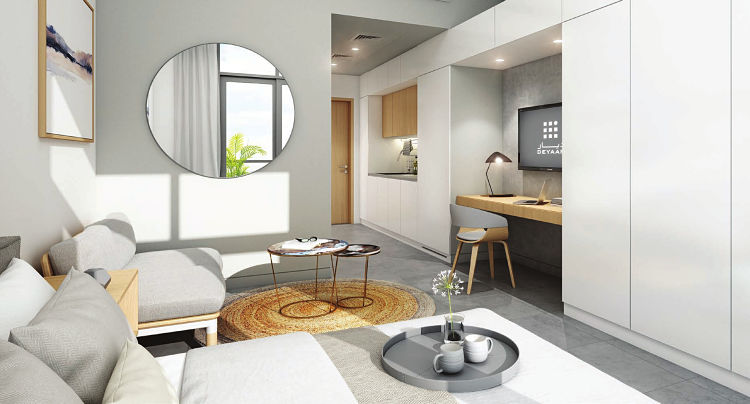 Bella Rose is an 18 storey residential building featuring studio & 1BR apartments in Dubai Science Park by Deyaar.