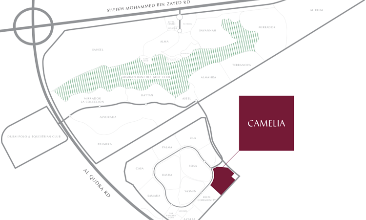 Camelia Townhouses is residential development featuring 3BR & 4BR townhouses in Arabian Ranches II by Emaar Properties.
