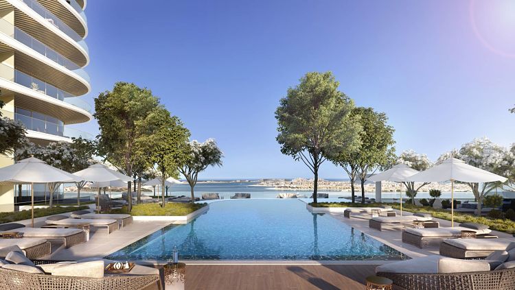 Elie Saab Tower - Emaar Beach Front - Pool Area