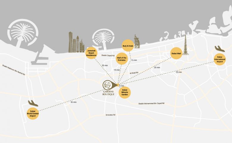 Q Garden Apartments - Location Map