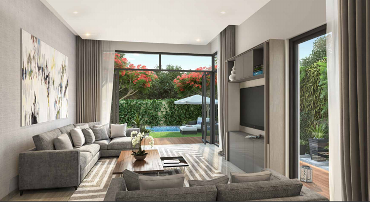 Gardenia Villas - Stylish Living Room Gardenia Villas at Sobha Hartland | Sobha Group