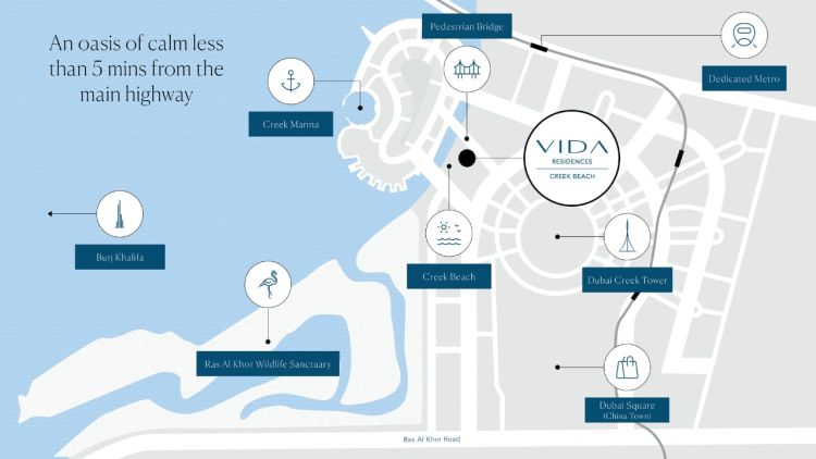 Vida Residences Creek Beach at Dubai Creek Harbour | Emaar Properties