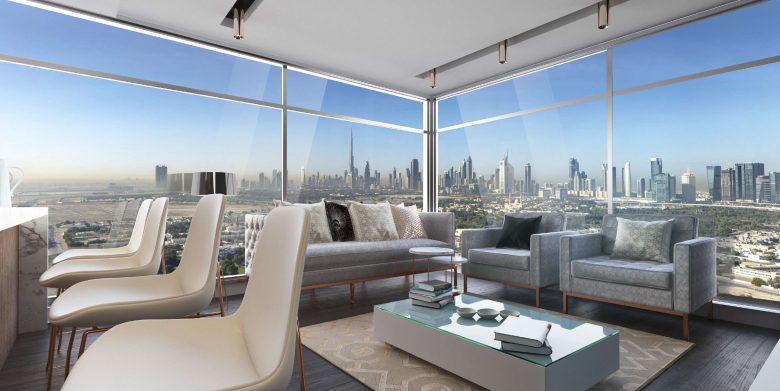 Binghatti Avenue - Living Room