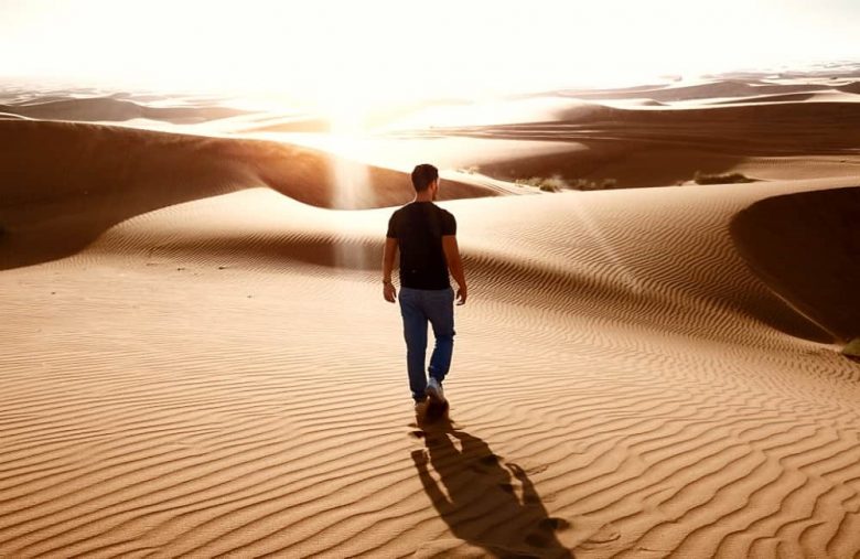Dubai desert horizon view