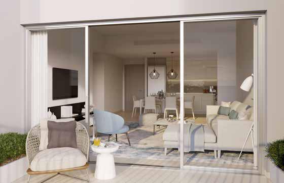 Parkside Apartments By Nshama At Town Square | Living Room Interior