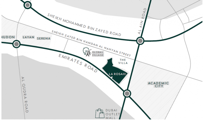 La Rosa III - Location Map