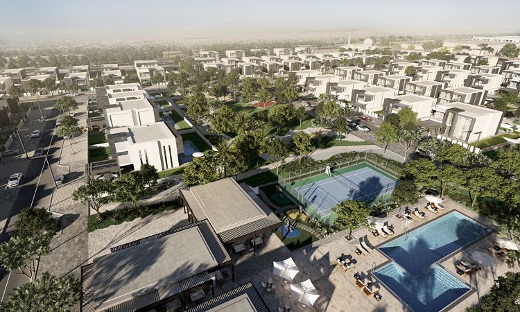 Lea at Yas Island - Pool Aerial