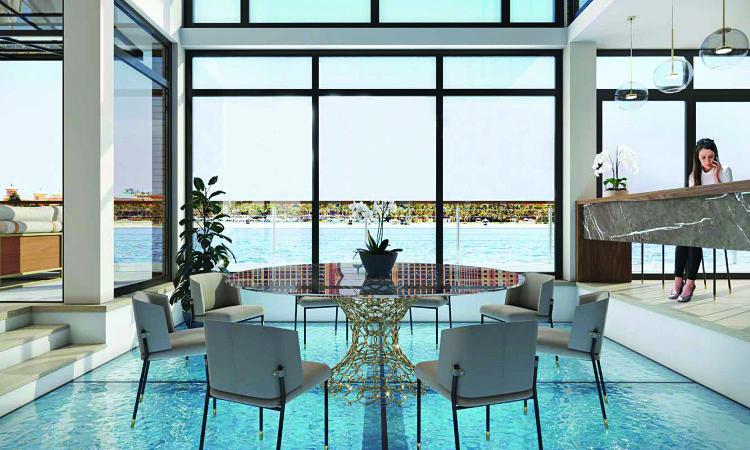 Neptune Glass Boat Villa - Dining Area