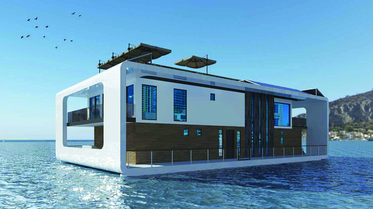 Neptune Glass Boat Villa - Lavish Interior