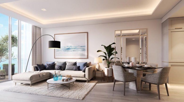 Yas Beach Residences - Living Room