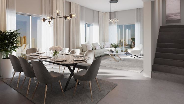 Naseem Residences - Living Room & Dining Area