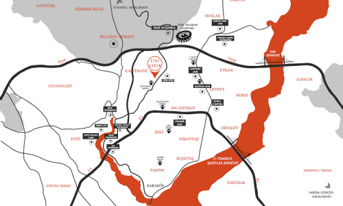 STAY ÇEKEN Apartments In Kağıthane - Location Map