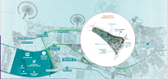 The Pulse Villas - Location Map