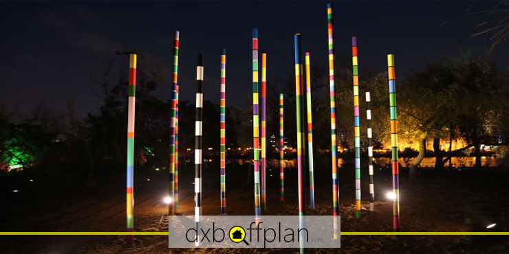 Columns by Susanne Schmögner, an Abstract Beauty on Al Noor Island