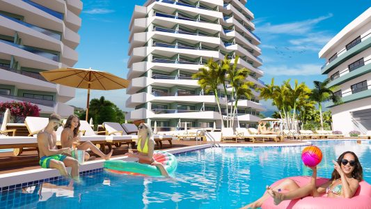 Sky Deluxia Life Apartments in Long Beach, Iskele