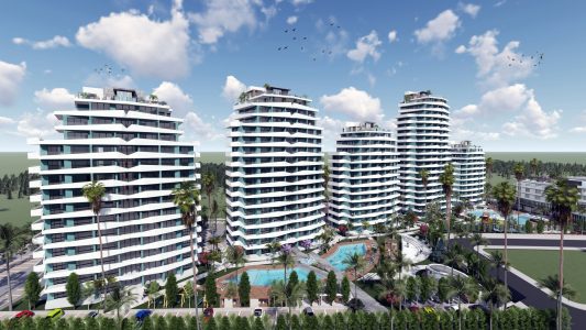 Sky Deluxia Life Apartments in Long Beach, Iskele