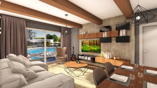 Sky Deluxia Life Apartments in Long Beach, Iskele
