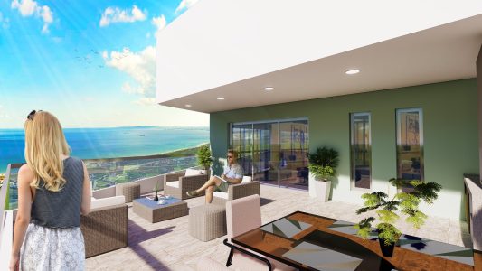 Sky Deluxia Life Apartments in Long Beach, Iskele