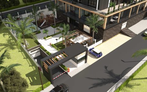 Retro Palm Apartments in Bagcilar, Istanbul