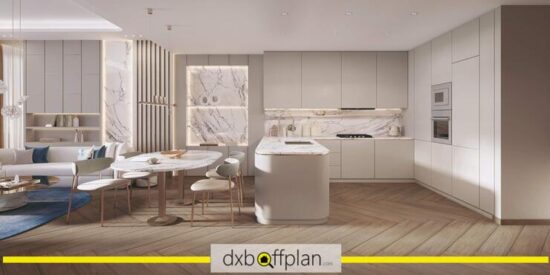 Beach Walk Residence dining area with High-end decor.