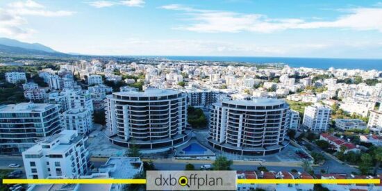 CC Towers Apartments: Prime location with stunning views of Kyrenia and the Mediterranean Sea.