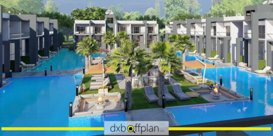 La Joya Residences: Open-plan living area showcasing contemporary design.