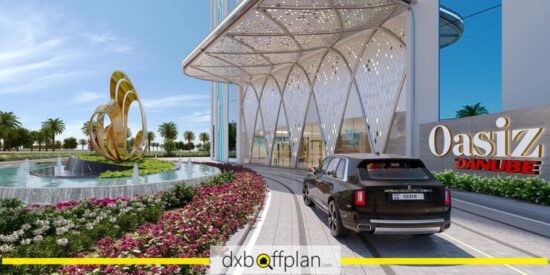 Oasiz by Danube - Welcoming entrance featuring modern design elements, lush landscaping, and a stylish lobby area.