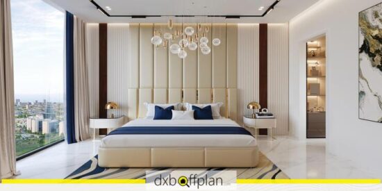 Oasiz by Danube - Bedroom: Cozy bedroom featuring stylish furnishings, large windows, and soft bedding for a tranquil atmosphere.