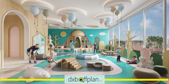 Oasiz by Danube - Children’s Play Area: Fun and colorful play area featuring safe equipment and ample space for kids to play and explore.
