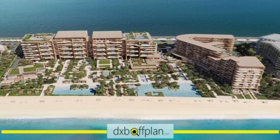 The Alba Residences landscaped gardens for relaxation.