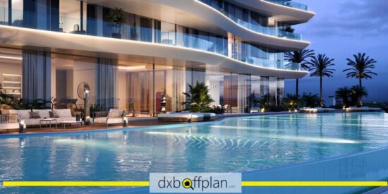 Elie Saab Apartments - Pool Area: Serene swimming pool surrounded by lush landscaping.