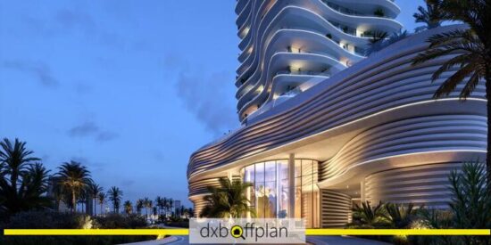 Elie Saab Apartments - Grand Entrance: The elegant entrance of Elie Saab Apartments featuring a modern design and welcoming atmosphere.
