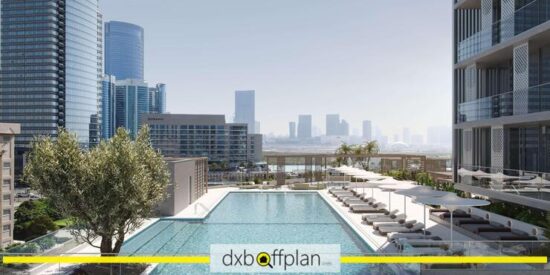 Reem Eleven Apartments - Pool View: Scenic views of the beautifully designed swimming pool area from the apartment.