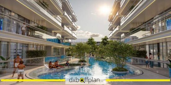Samana Rome - Pool: Vibrant pool area with lounge chairs and palm trees.