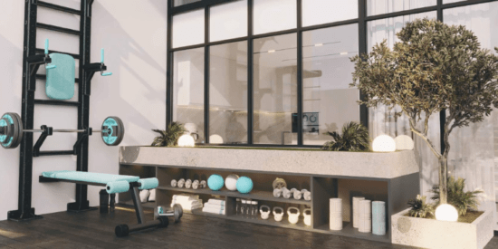 Tennis court available for residents at Reef 999. 