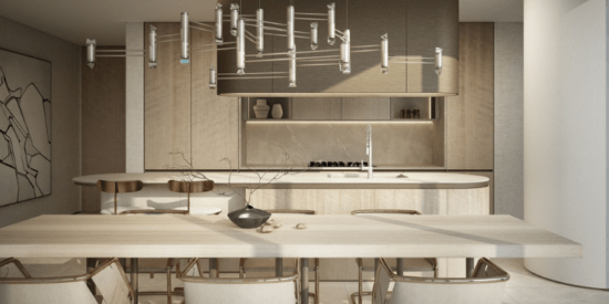 تصميم مطبخ معاصر في شقق ساس هيلزs