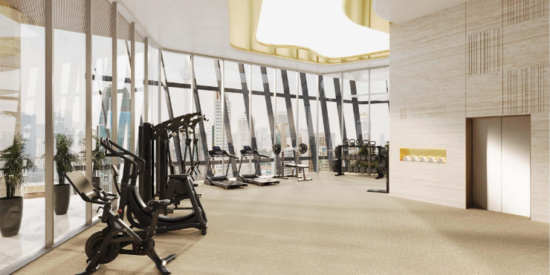 State-of-the-art facilities at The One office tower, providing a productive work environment. 