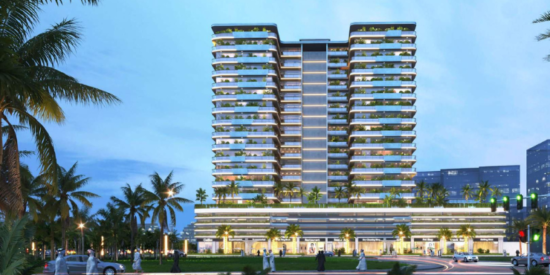 Luxury apartment at Forest City Tower, Majan, Dubai with modern design and finishes.